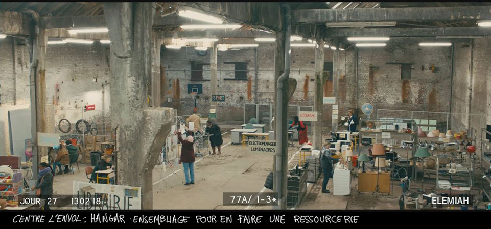 stills décor les invisibles film - ateliers de recyclerie du centre d'accueil, réalisé par Louis-Julien Petit,