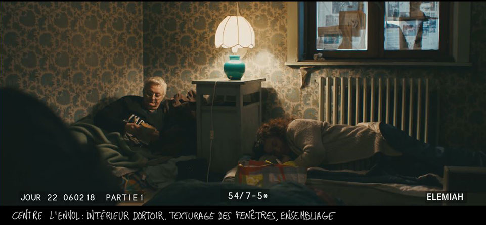stills décor les invisibles film - dortoir du centre d'accueil - réalisé par Louis-Julien Petit