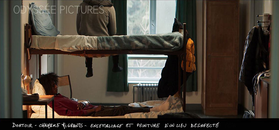 stills dortoir centre d'accueil jeunes migrants mineur - la brigade film louis julien petit 