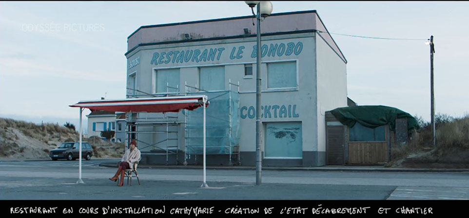 installation étal de marché - audrey lamy - la brigade film louis julien petit 