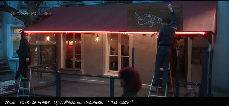 emission the cook restaurant d'audray lamy  - top chef - la brigade film louis julien petit 