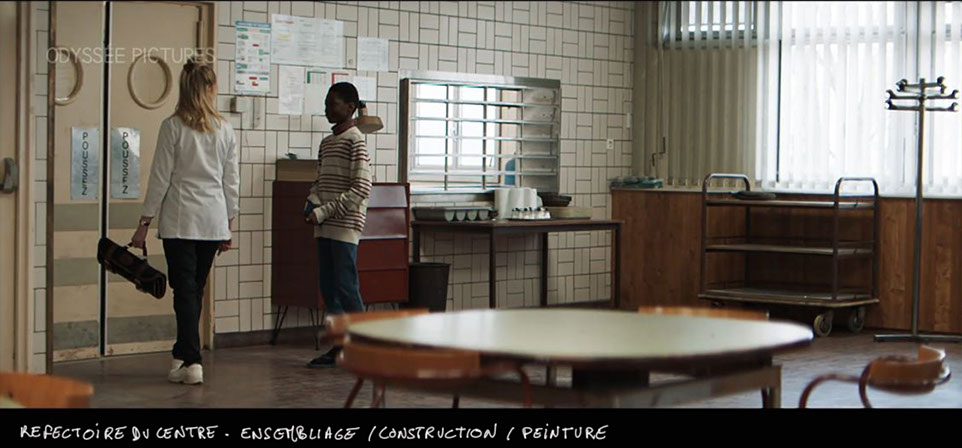 réfectoire entre d'accueil jeunes migrants - audrey lamy - la brigade film louis julien petit 
