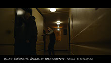 stills du décor du film vermines réalisé par sebastien vanicek - scénario florent bernard - le couloir de l'immeuble arènes Picasso