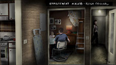 digital painting du décor du film vermines réalisé par sebastien vanicek - scénario florent bernard - entrée de l'appartement Kaleb