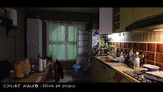photo du décor du film vermines réalisé par sebastien vanicek - scénario florent bernard - cuisine de l'appartement Kaleb