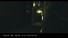 stills du décor du film vermines réalisé par sebastien vanicek - le couloir des caves de l'immeuble des arènes Picasso