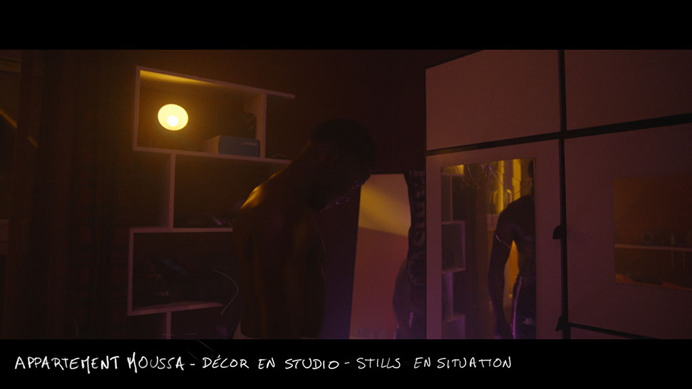 photo du décor en studio pour le film vermines réalisé par sebastien vanicek - scénario florent bernard - chambre de Moussa